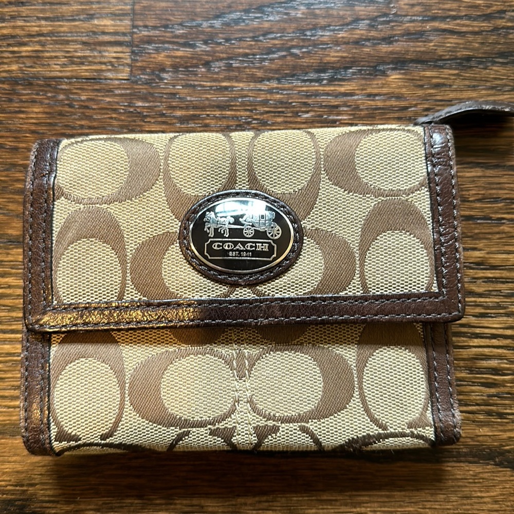 Coach monogram wallet
